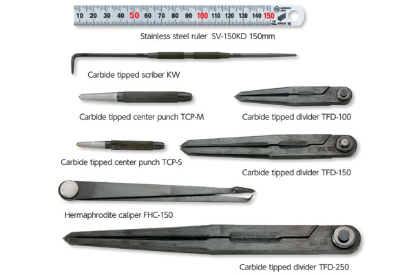 Bộ lấy dấu 8 món mũi carbide Niigata Seiki, CTS-8