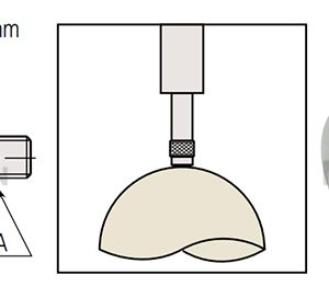 Đầu đo đồng hồ so Mitutoyo mặt phẳng phủ carbide