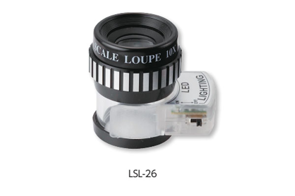Kính lúp 10X đo lường có đèn Led Niigata Seiki, LSL-26