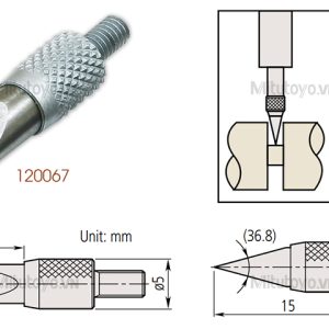 Kim đo đồng hồ so hình dao Mitutoyo 120067 phủ carbide