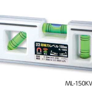 Thước thủy Mini  màu trắng có từ Niigata Seiki ML-150KW